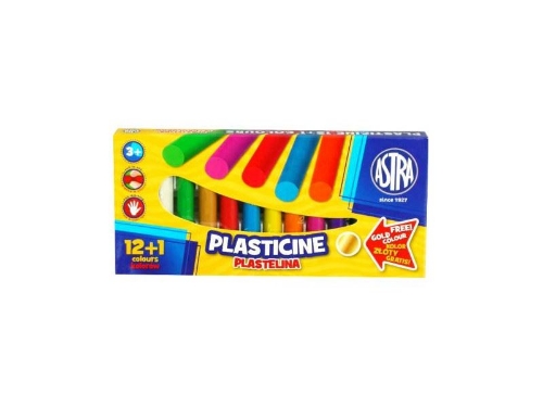 Plastelina 13 kolorów 12+1 złoty /5