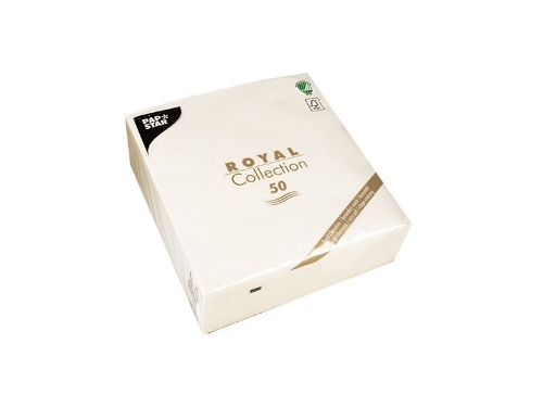 Serwetki ROYAL 1/4 40x40cm białe 50szt. 11622