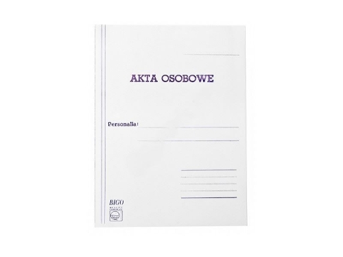 Teczka Akta Osobowe A4 BIGO a1/10