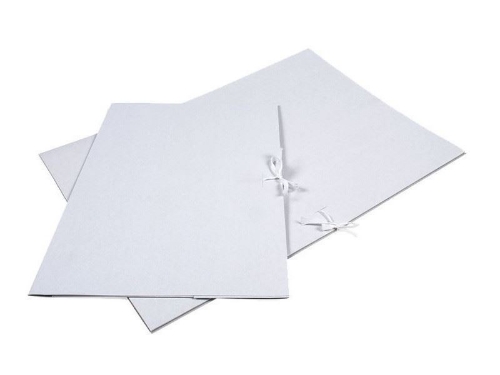 Teczka pap A4 wiązana biała a1/50