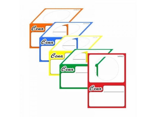 Cenówki kartonikowe butelka pomarańcz a50 .0488