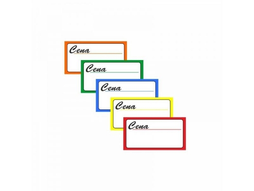 Cenówki kartonikowe małe a100 czerwone .2964