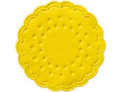 Serwetka  pod filiżankę *7,5cm żółta DUNI 250szt.