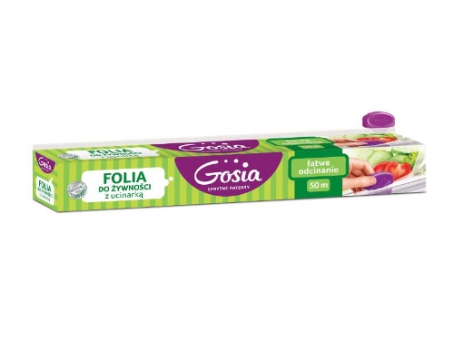 Folia spożywcza z ucinarką GOSIA 50m kartonik 6986