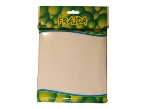 Obrus foliowy moletowany 120x150 biały /60 FRAJDA