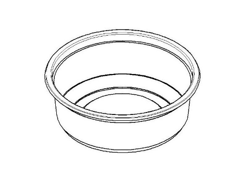 Poj PP 250ml okr *115/42mm przezr /0,05/0,500