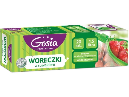 Worki z suwakiem GOSIA 1,5L ziel a16 4623 /18
