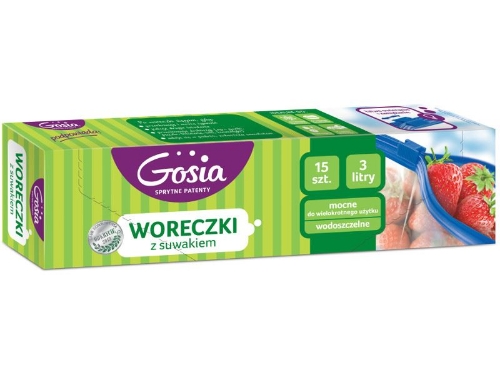 Worki z suwakiem GOSIA 3L a10 nieb 4630 /15