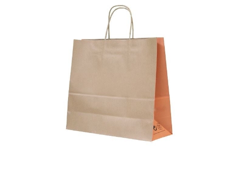 Torba pap 450x160x480 brąz uchwyt skręc/200