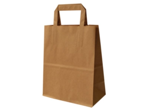 Torba pap 220x110x245 brąz uchw płaski/250,500