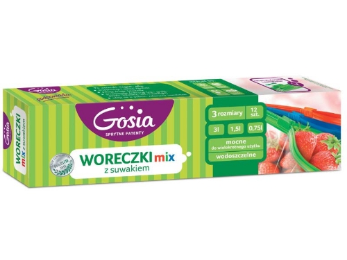 Worki z suwakiem GOSIA mix  a12 8546 /15