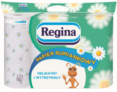Papier toaletowy REGINA rumianek 3 warstwy 12 rolek