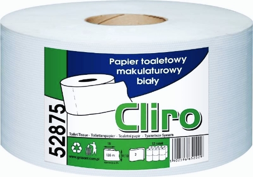 Papier toaletowy JUMBO CLIRO 2w biały 135m
