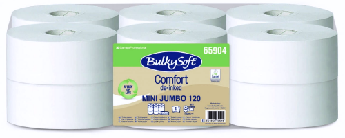 Papier toaletowy miniJUMBO BulkySoft celuloza 2 warstwy 120mb