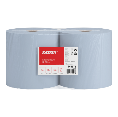 Czyściwo KATRIN 445576 niebieskie, 2 warstwy - 2 rolki 