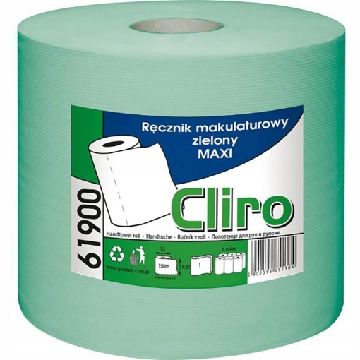 Obrazek Ręcznik papierowy MAXI CLIRO 61900 150mb