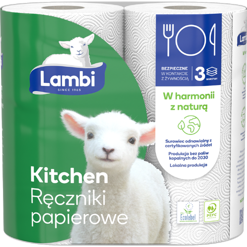 Ręcznik papierowy LAMBI Kitchen 3 warstwy
