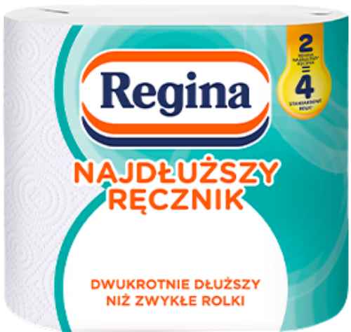 Ręcznik papierowy REGINA MAJDŁUŻSZY 2 warstwy, 2 rolki