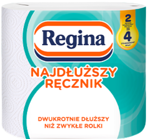 Obrazek Ręcznik papierowy REGINA MAJDŁUŻSZY 2 warstwy, 2 rolki