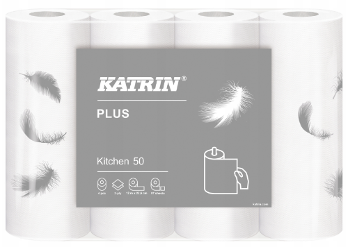 Ręcznik papierowy Katrin Plus Kitchen 4 rolki, celuloza