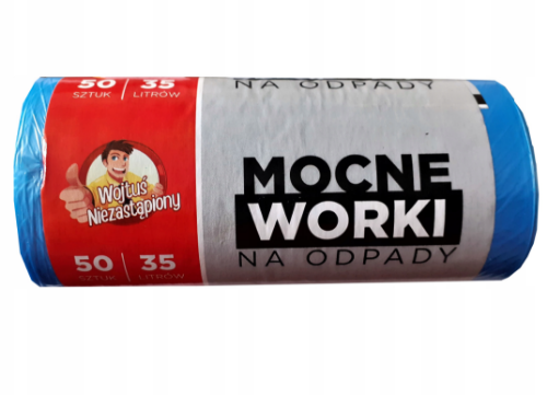 WOJTUŚ Worki śmieć  35L niebieskie 50szt