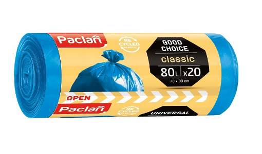 Obrazek Worki śmieci 80L PACLAN Classic 20szt 