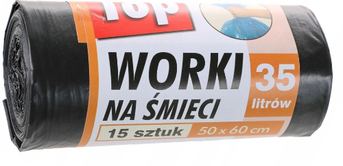 Worki na śmieci 35L 50x60 LD TOP Super Mocne 15szt