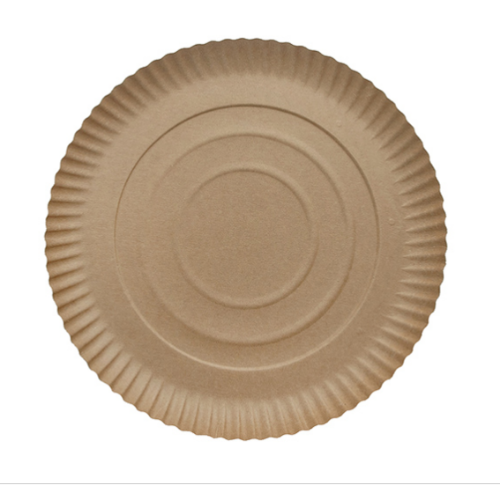 Talerze papierowe kraft *28cm bio-barierą 40szt