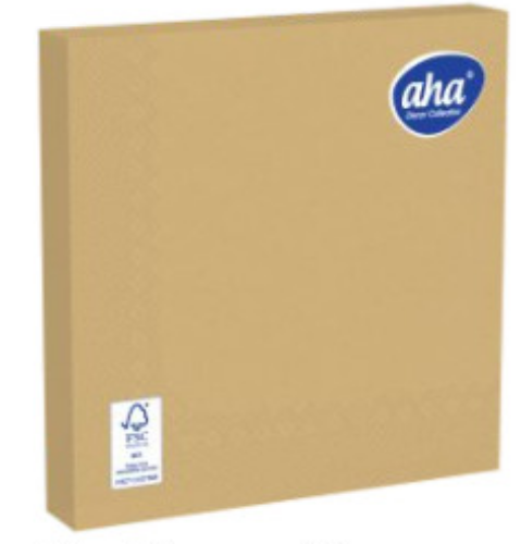 AHA serwetka 33x33 złota, 3 warstwy 20 szt