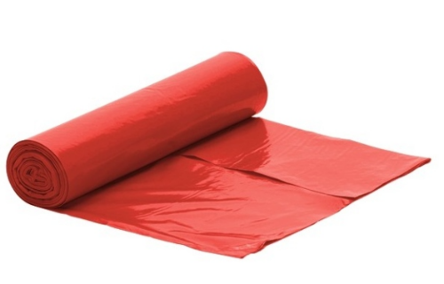 Worki na śmieci 160L czerwone 10szt