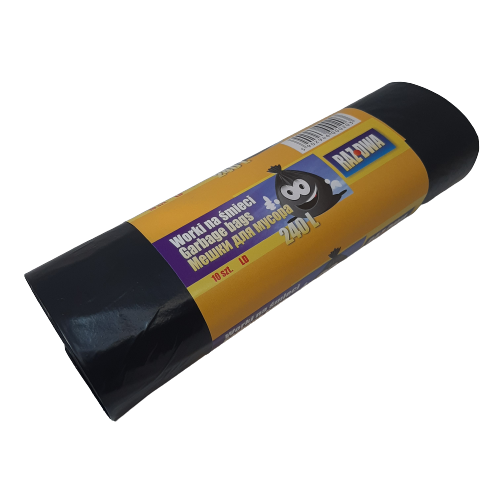 Worki na śmieci 240L mocne czarne 10szt.