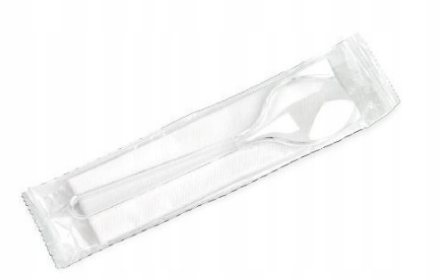 Zestaw sztućców 3722 łyżka+serwetka transparentne 1szt