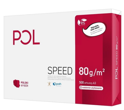 Obrazek Papier ksero POLSPEED A3 80g 500 arkuszy 