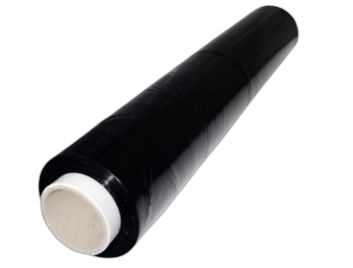 Folia stretch 50cm 23my 1,25kg netto 1,5kg czarna