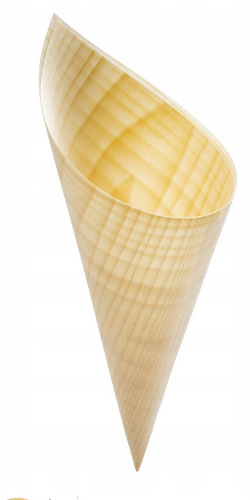 Drewniane rożki na przekąski Fingerfood  PURE 50szt