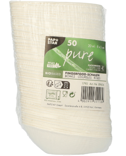 Pojemnik na przekąski Fingerfood 89436 trzcina cukrowa 20ml 50szt
