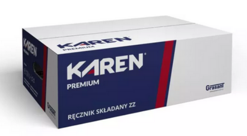 KAREN PREMIUM 92199Q ręcznik ZZ biały, 2 warstwy 3200 szt 