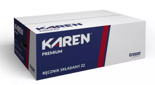 Obrazek KAREN PREMIUM 92199Q ręcznik ZZ biały, 2 warstwy 3200 szt 