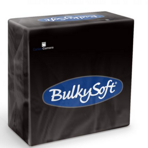 BulkySoft 32400 serwetka 33x33 czarna, 2 warstwy 100szt 
