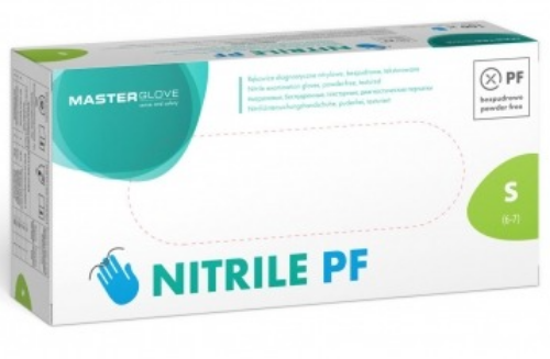Rękawice nitrylowe Master Glove XS niebieskie 100 sztuk
