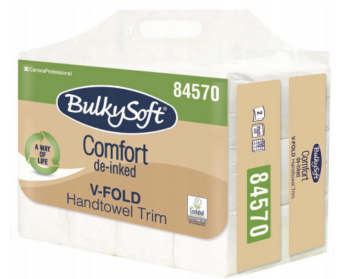 BulkySoft 84570 ręcznik ZZ V-fold EKO biały, 2 warstwy 3000szt