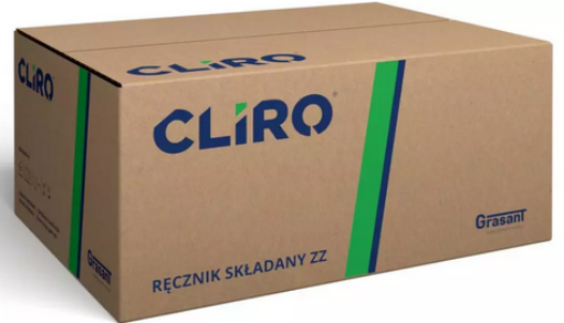 Obrazek CLIRO EKO 91004E+ 91104E ręcznik ZZ szary, 1 warstwa 4000szt