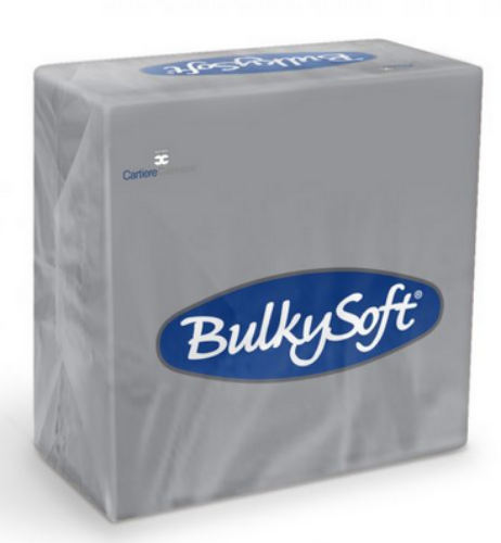 BulkySoft 32248 serwetka 33x33 szara, 2 warstwy 100szt