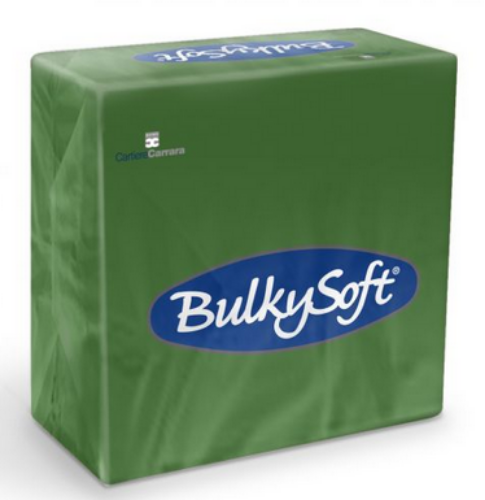 BulkySoft 32390 serwetka 33x33 zielona, 2 warstwy 100szt