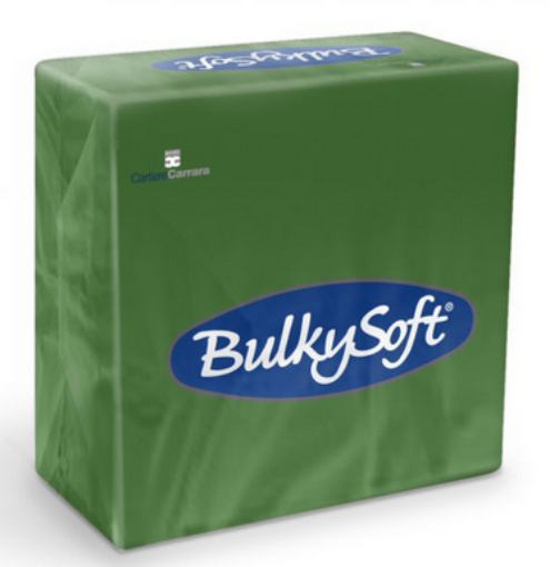 Obrazek BulkySoft 32390 serwetka 33x33 zielona, 2 warstwy 100szt