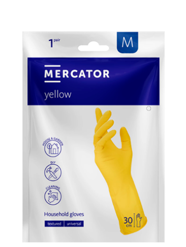 Rękawice gumowe MERCATOR Yellow M żółte