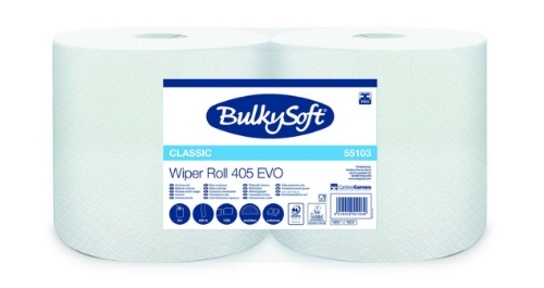 Czyściwo BulkySoft 55103 Classic 405mb, 2 warstwy, 2 rolki 