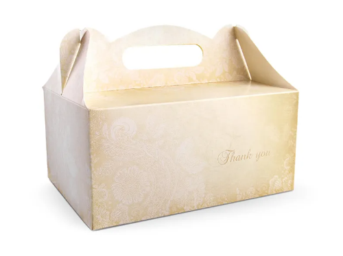 Pudełko na ciasto brązowe 19x14x9 10 sztuk