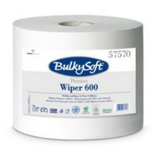 Czyściwo BulkySoft 57570 białe 600mb, 2 warstwy