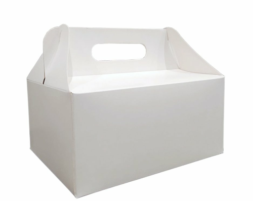 Pudełko na ciasto białe 19x14x9